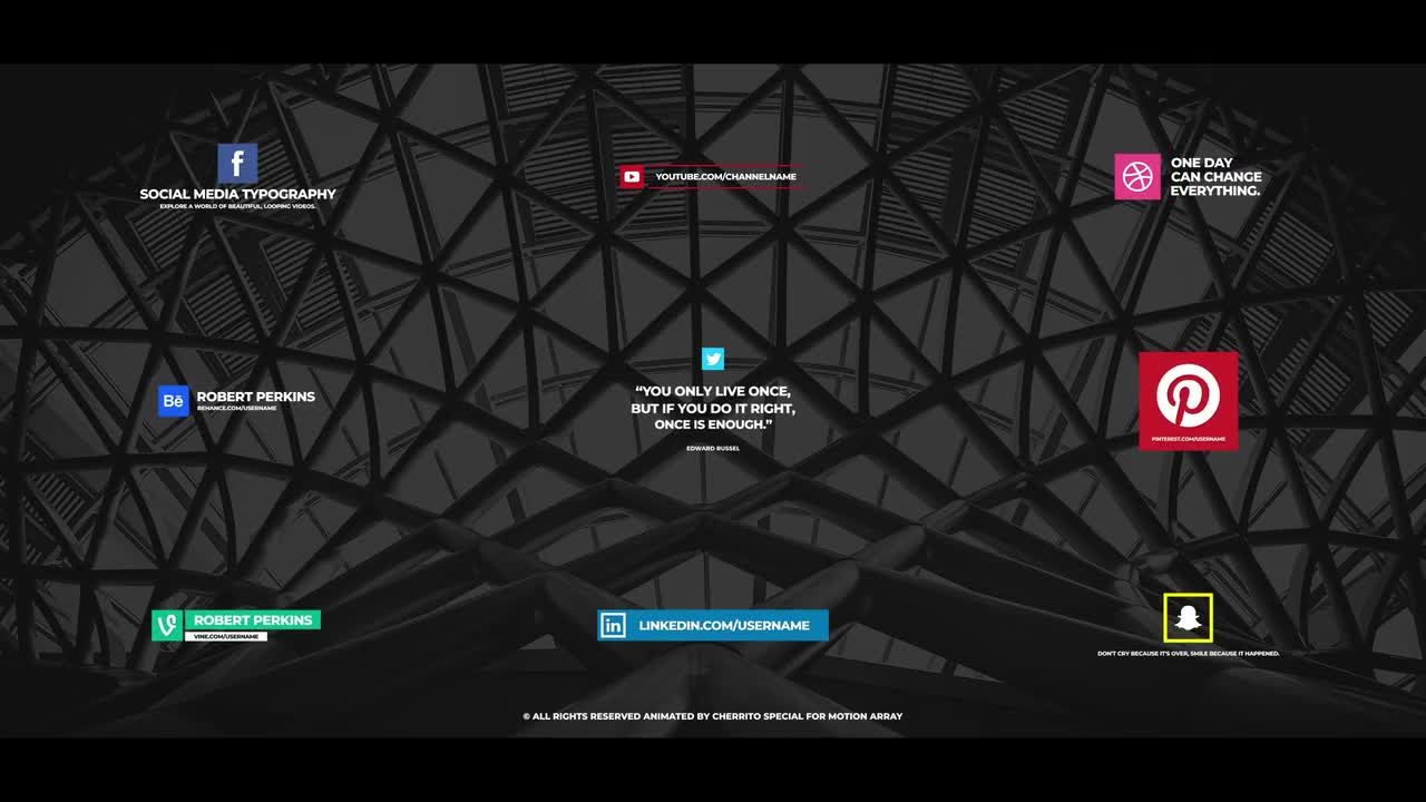 社交媒体下三分之一全屏标题素材库推荐PR模板