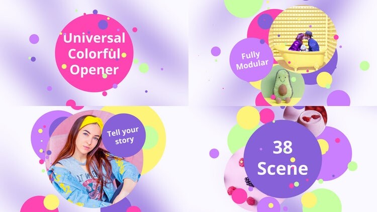 出色的动态动画素材库精选AE模板