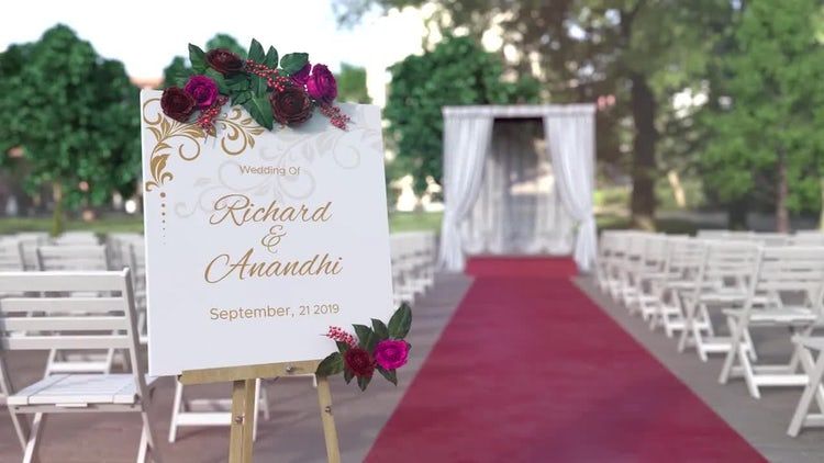 婚礼签到消息ae模板