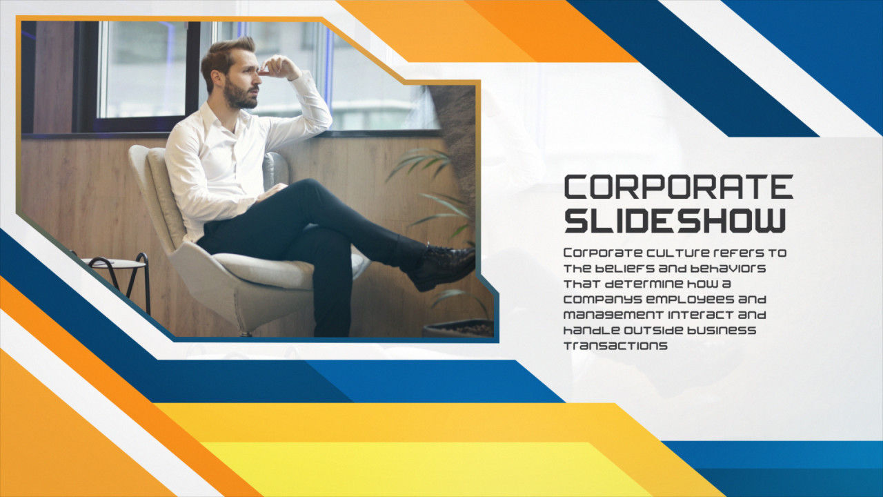 简洁时尚的企业幻灯片素材库精选AE模板