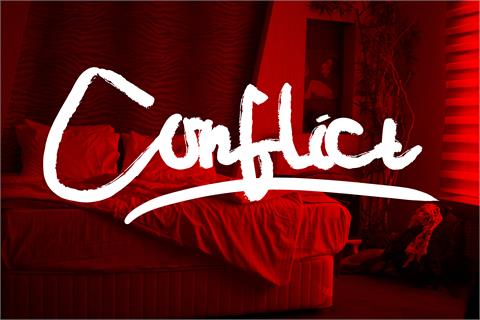 Conflict font素材之家精选英文字体