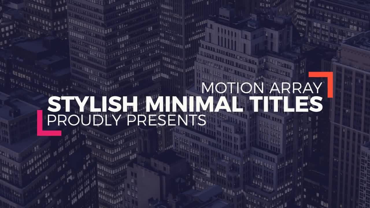 15个清新干净专业动画标题素材库精选AE模板
