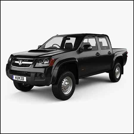 Holden Colorado LX Crew Cab 2008皮卡汽车素材之家精选3D模型