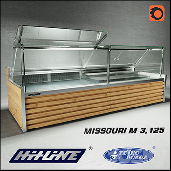 面包食物冷藏展示柜素材之家精选3D模型