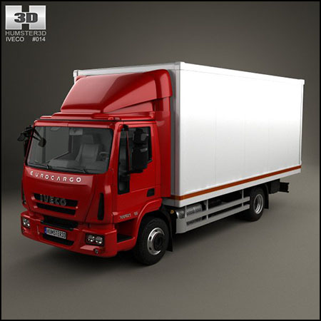 依维柯EuroCargo厢式货车2013 素材之家精选3D模型