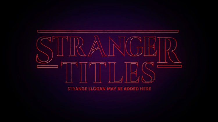 陌生人标题产品介绍ae模板