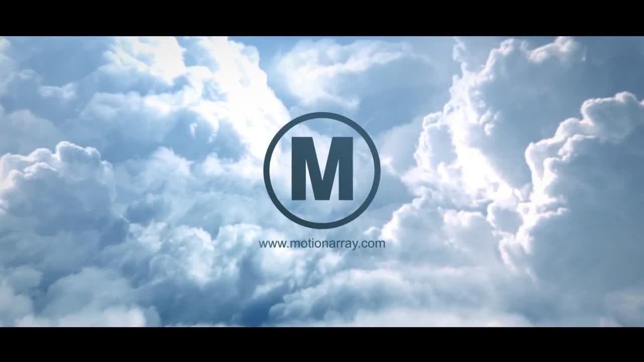 动画相机过渡天空云层图标素材库精选AE模板