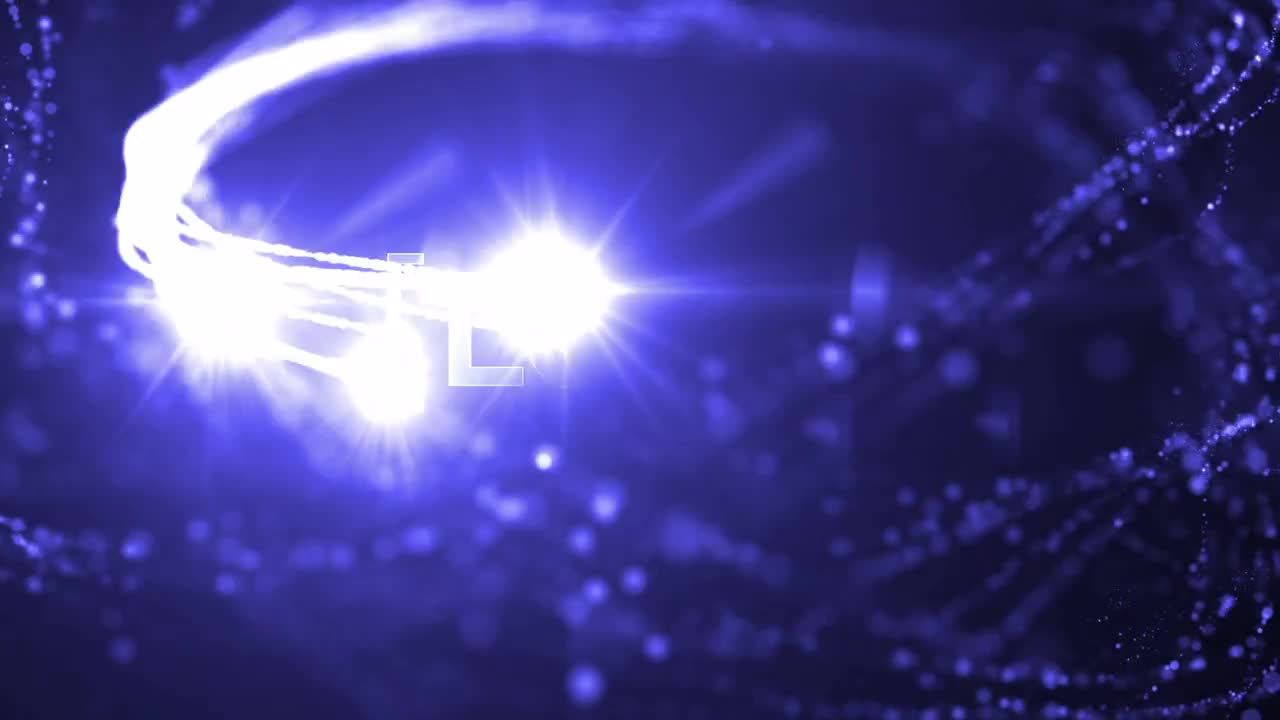 激情的动画粒子徽标展示素材库精选AE模板