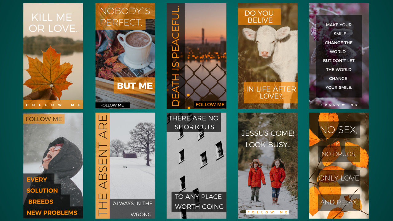 现代干净创意的假日Instagram的故事素材库精选AE模板