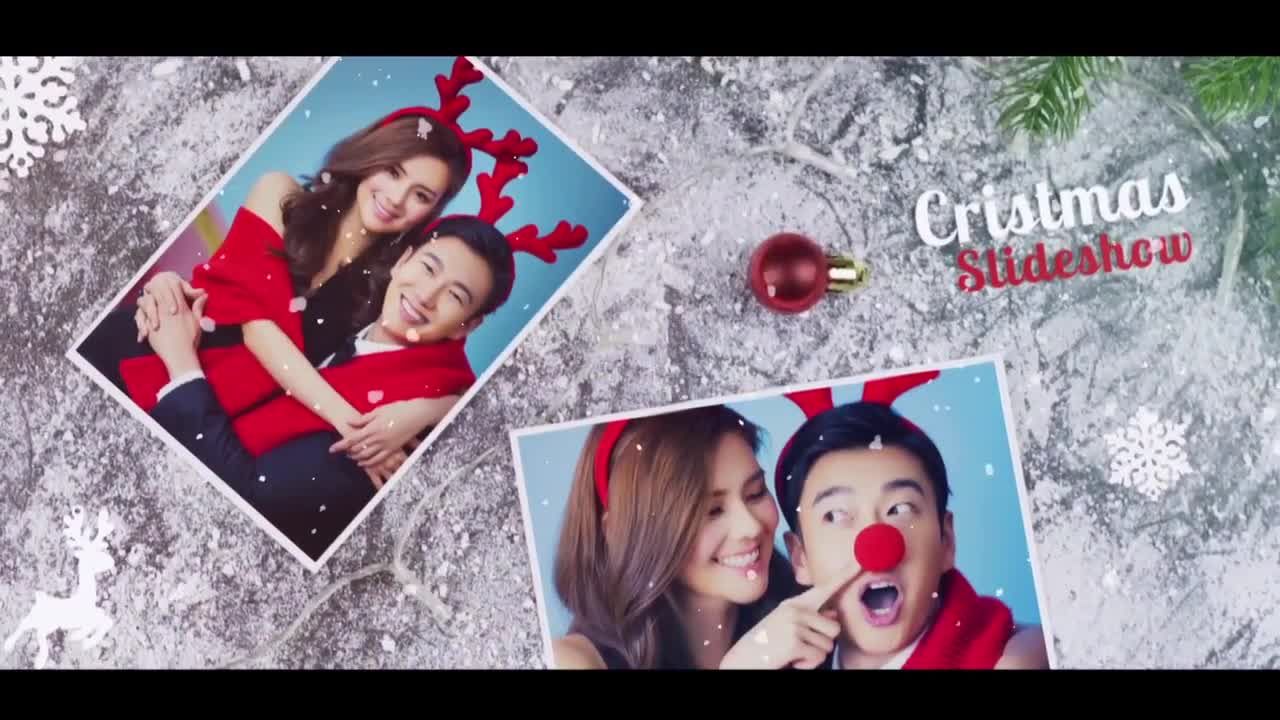 温馨圣诞美好时光照片展示素材库精选PR模板