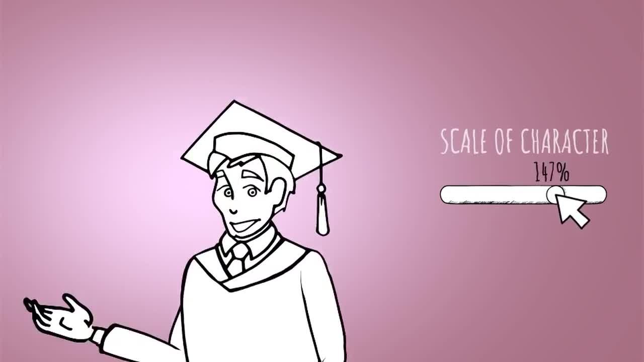 表情丰富的卡通人物商业广告素材库精选AE模板