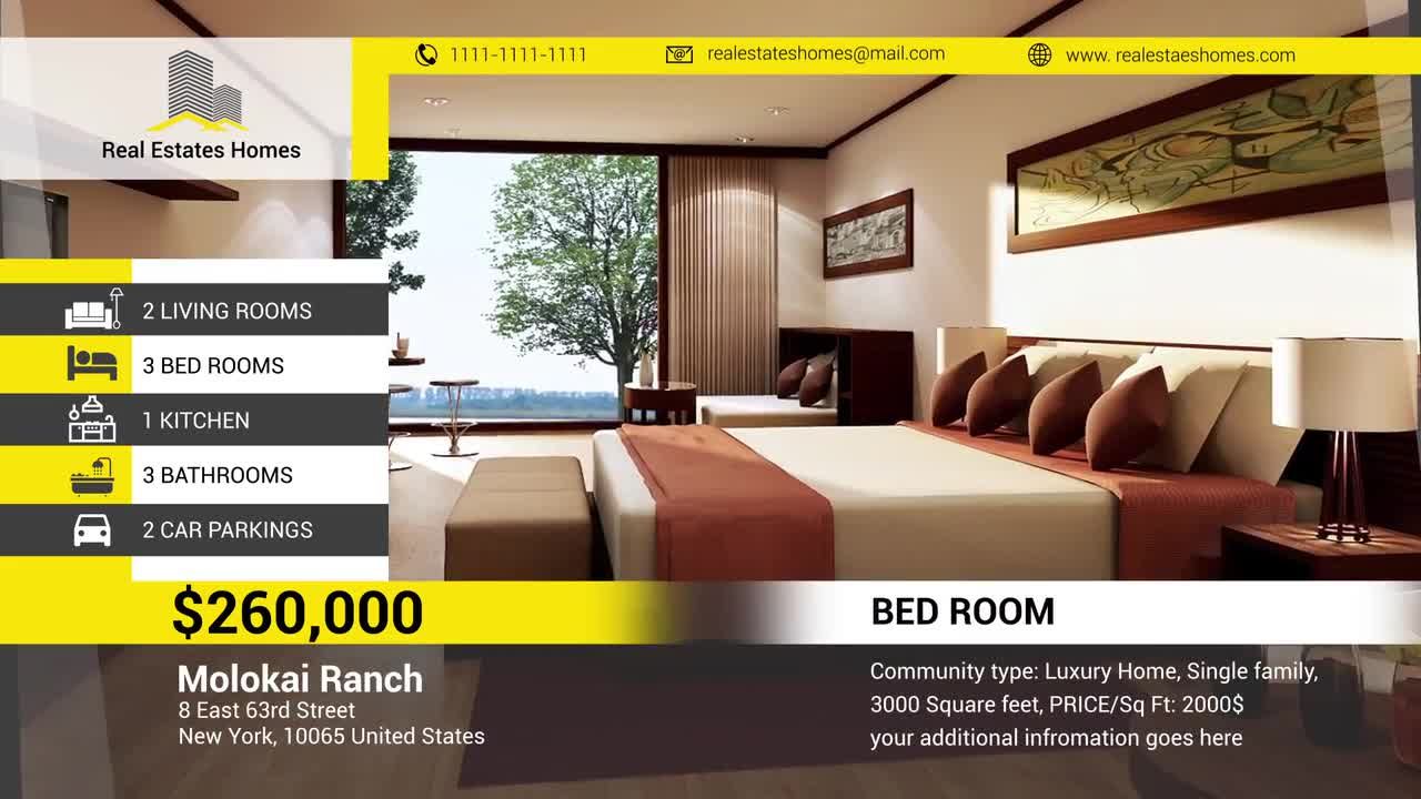 房地产幻灯片放映效果展示素材库精选AE模板