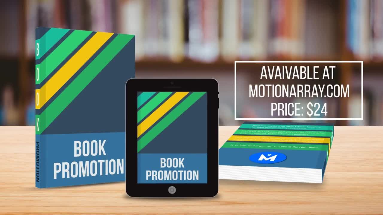 时尚而优雅的图书宣传促销素材库精选AE模板