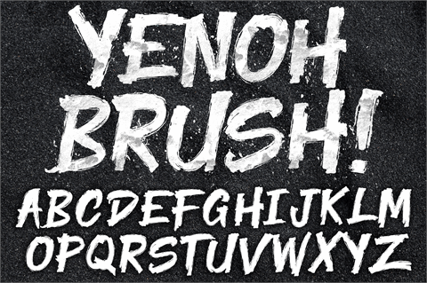 Yenoh Brush font素材之家精选英文字体