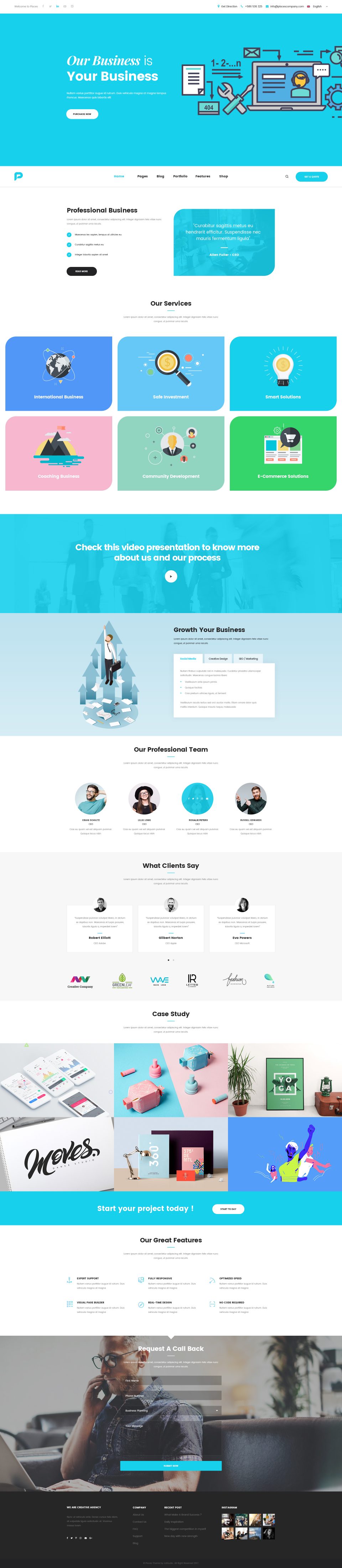 高质量网站全套 PSD 模板素材库精选 Pisces-Multi Concept PSD Template插图(39)