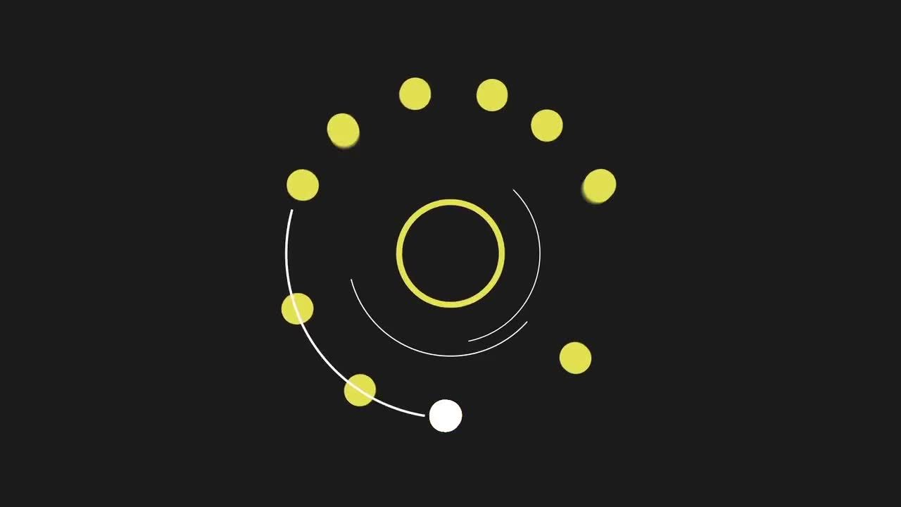 干净多彩的打开状态徽标显示素材库精选AE模板