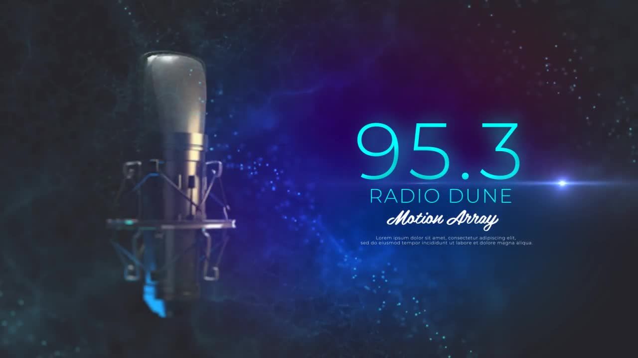 无线电徽标转场素材库精选AE模板