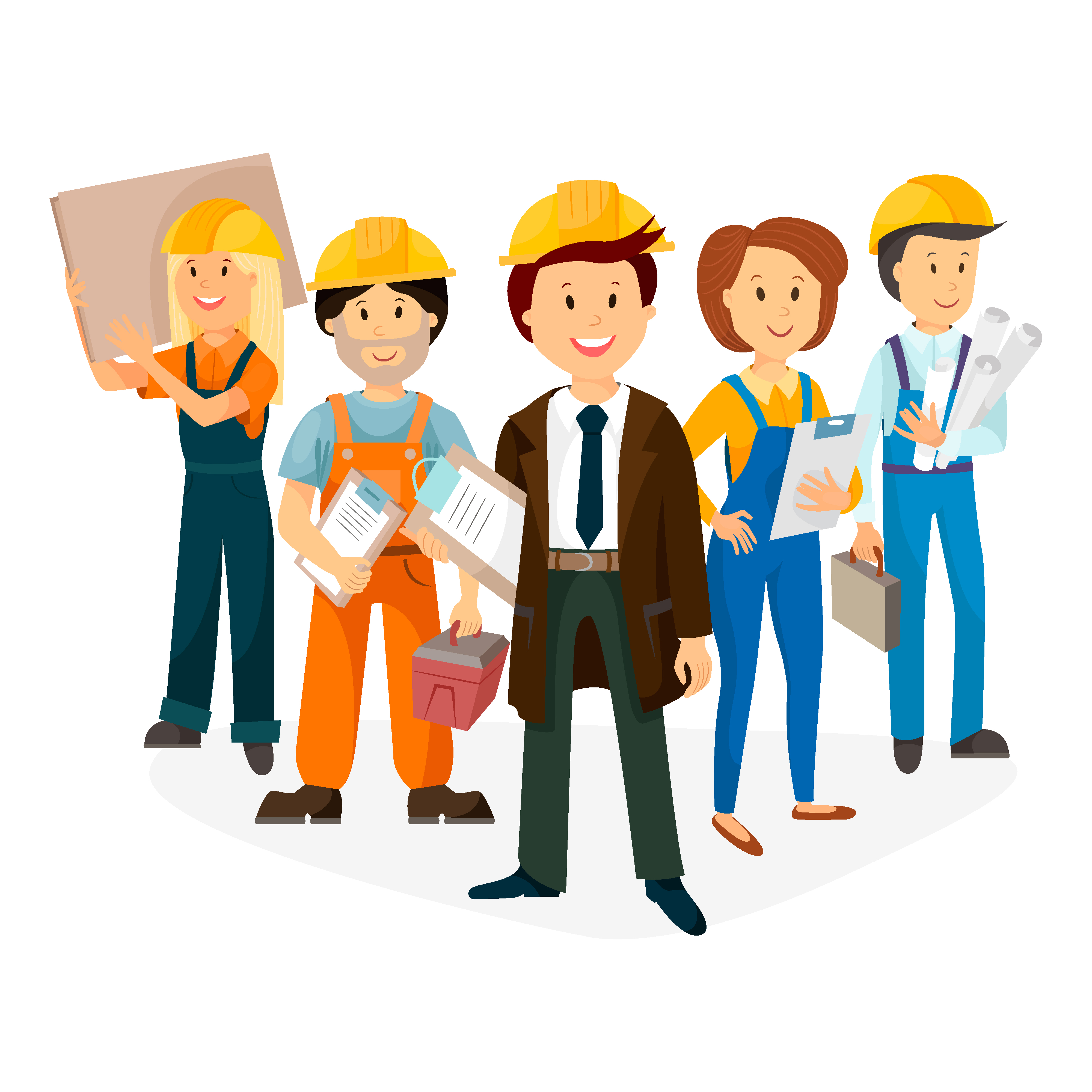 40+卡通职业形象矢量图标 Set of characters插图(4)