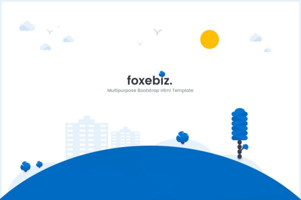 多用途企业官网设计HTML模板素材库精选 Foxebiz – Multipurpose Html Template