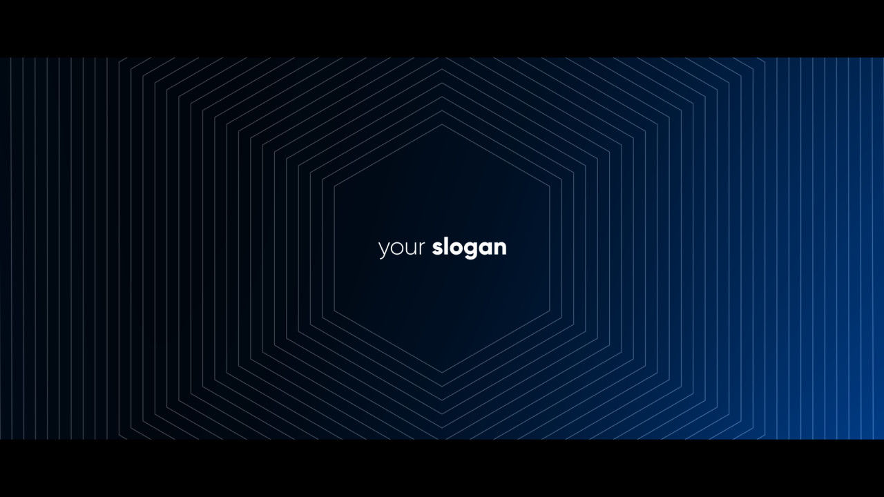 4个版本的logo抽象几何素材库精选AE模板