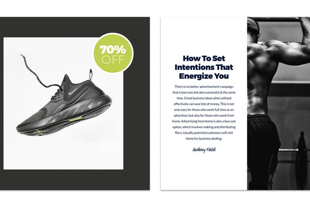 Instagram社交媒体新媒体适用Banner素材库精选广告模板 Instagram Banners Pack 1插图(4)