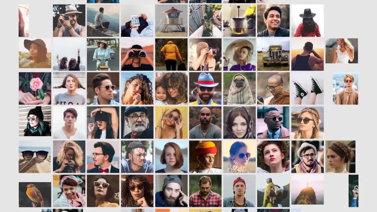 旅行假期转场过渡效果照片展示素材库精选AE模板