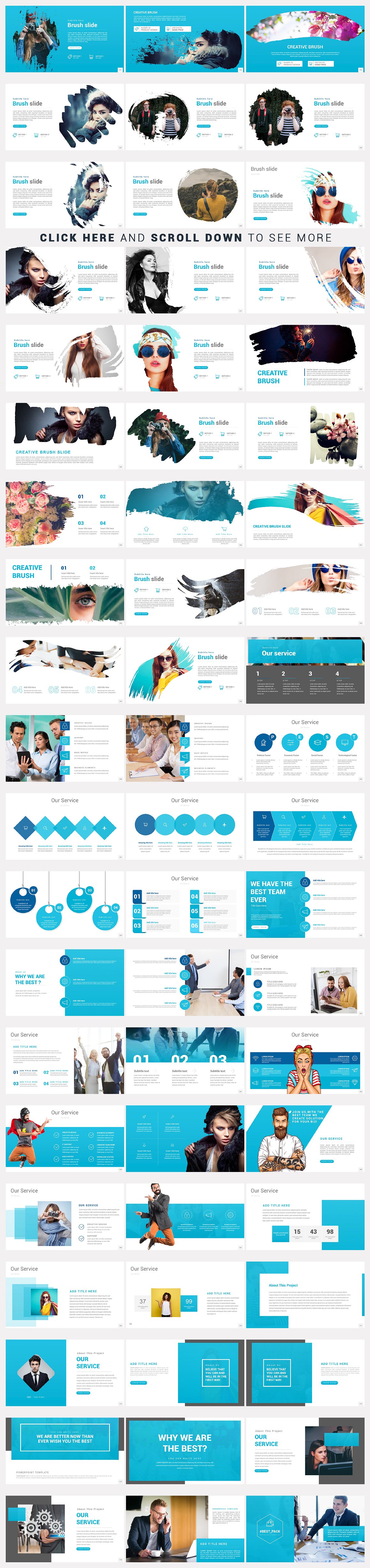 灵活，干净，简单，独特的PowerPoint模板。插图(8)