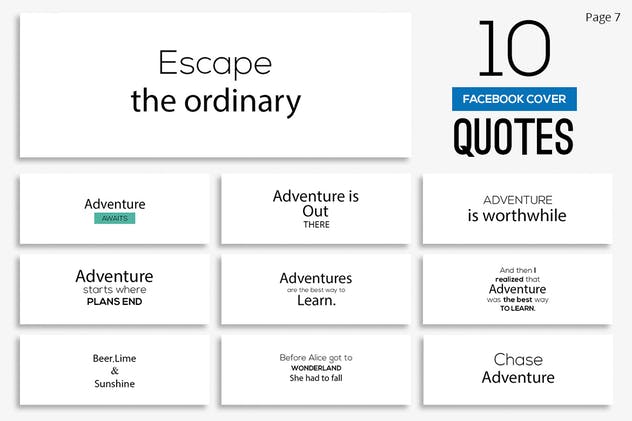 200款Facebook封面引语设计模板素材库精选 200 Facebook Cover Quotes插图(7)