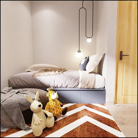 现代儿童房室内场景素材之家精选3D模型By NguyenDung