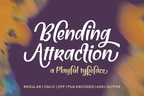 Blending Attraction Font素材之家精选英文字体