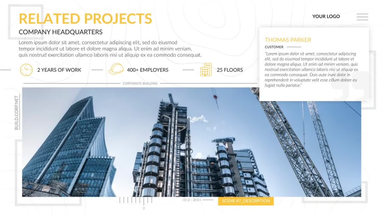 现代干净优雅的建筑宣传素材库精选AE模板