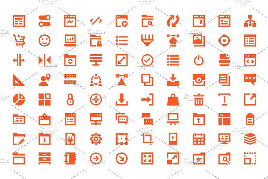 225+网页设计&开发图标素材 225+ Web Design and Development Icon插图(2)