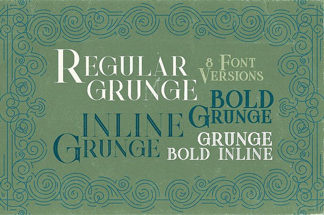 8款复古外观的英文衬线装饰字体 Quadro – Display Font插图(1)