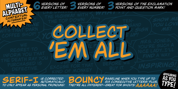Collect Em All BB Font Family素材之家精选英文字体
