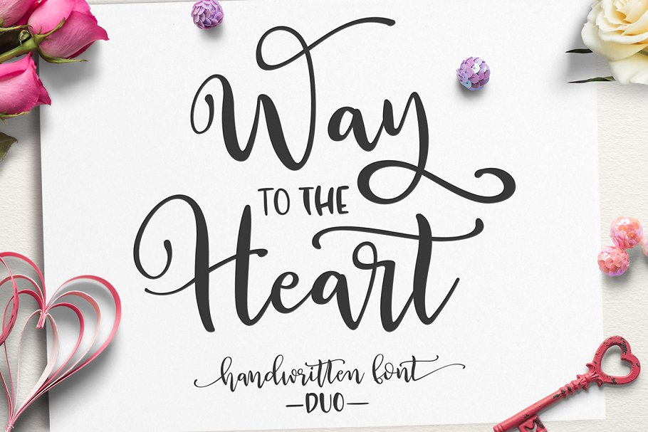 Way to the Heart Font素材之家精选英文字体