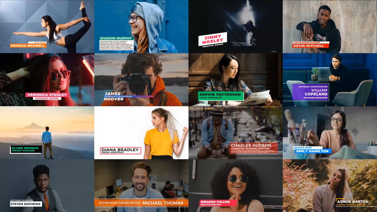 现代下三分之一广告标题素材库精选AE模板