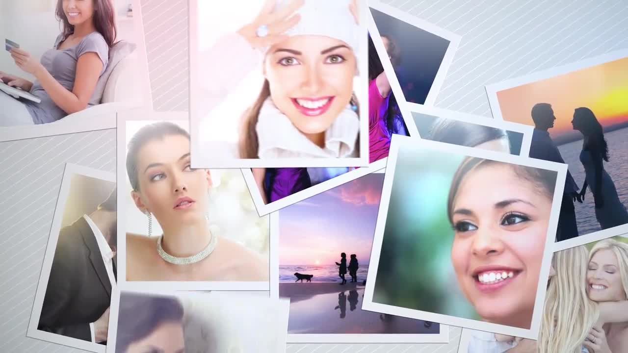 光面照片精美动画素材库精选AE模板