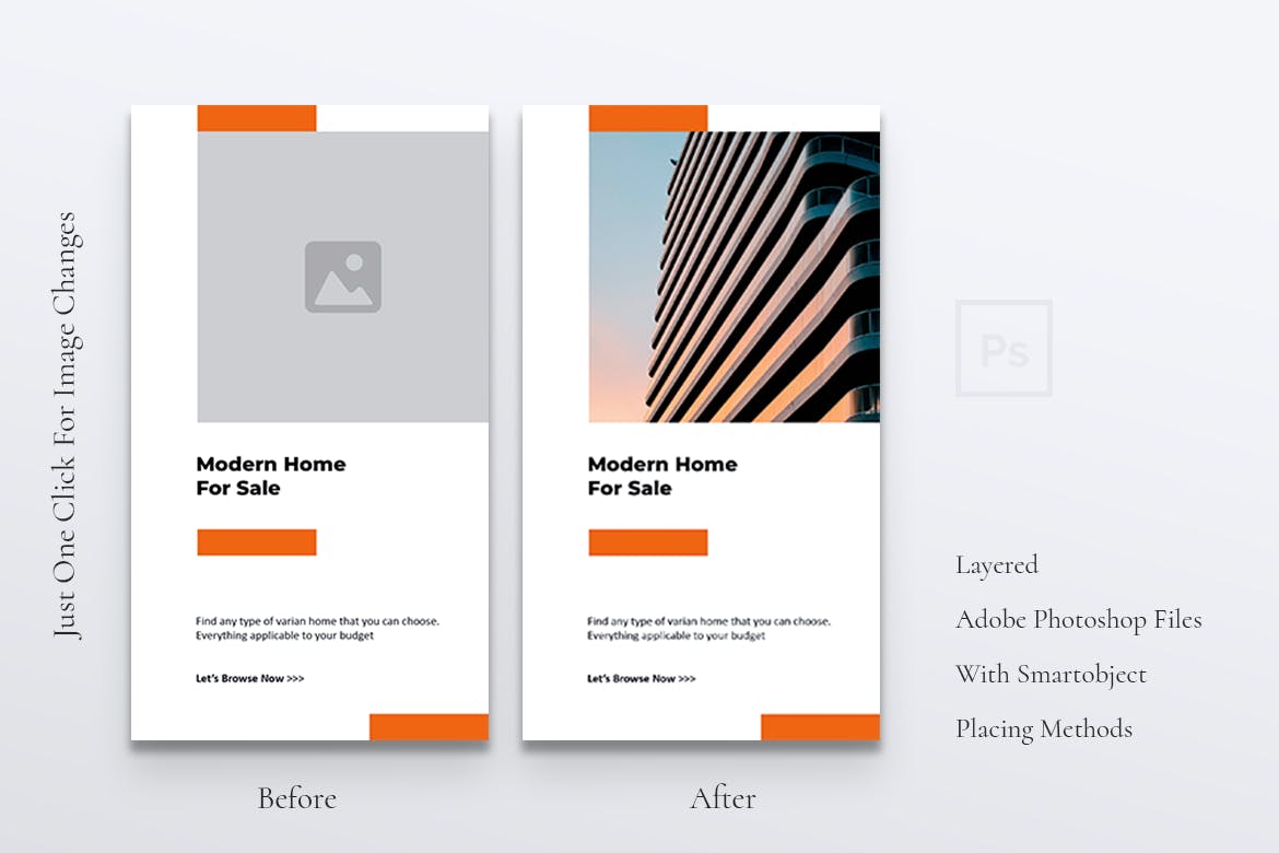 房地产销售租赁Instagram品牌营销广告图设计PSD模板素材库精选 RASAMALA Real Estate Instagram Stories插图(4)