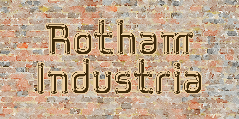 Rotham Industria Font插图3