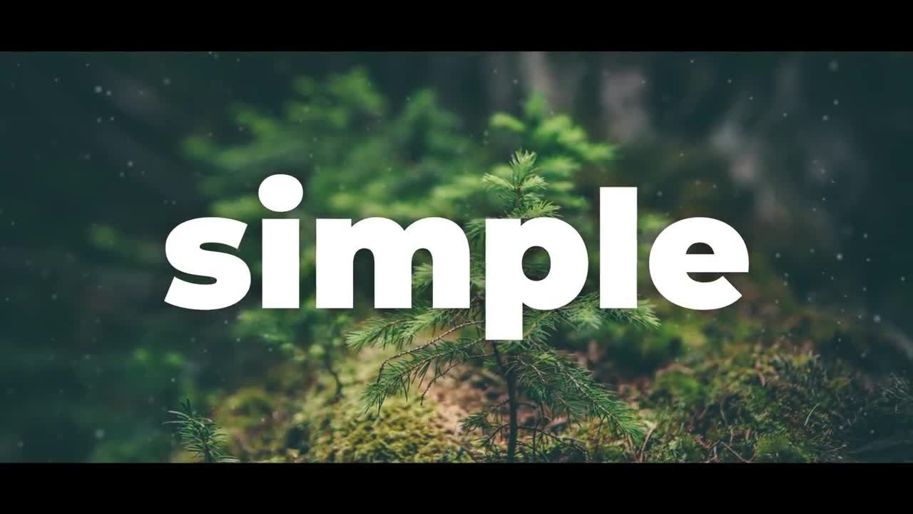 现代文本平滑过渡简洁开场素材库精选AE模板