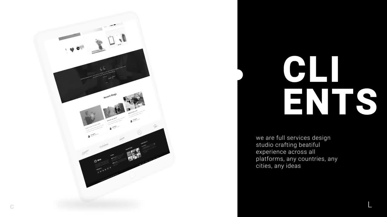 19个现代网站页面介绍展示素材库精选AE模板