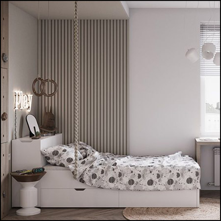 现代儿童房场景素材之家精选3D模型By Phong Mai