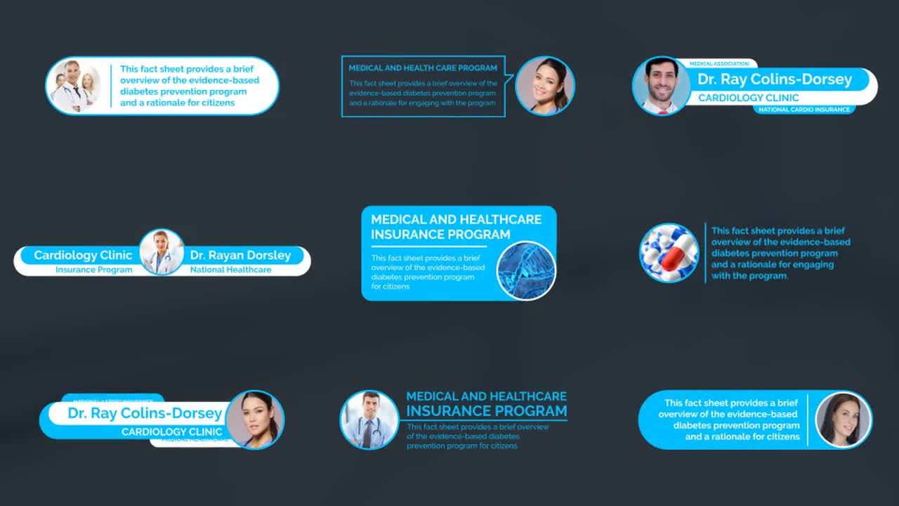 精彩简约的下三分之一企业文本动画标题素材库推荐Pr模板