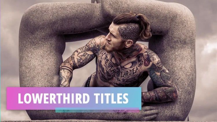 12个全屏排版素材库精选AE模板