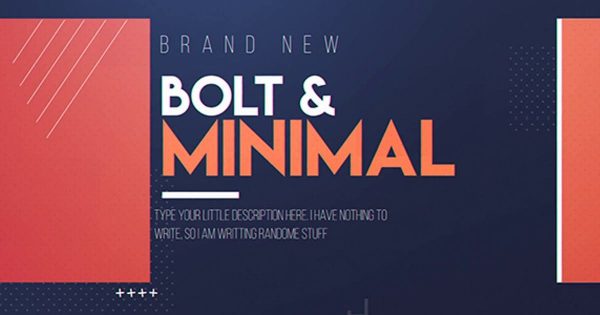 产品演示介绍开场视频幻灯片素材库精选AE模板 Bolt &amp; Minimal