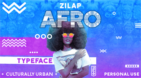 Zilap Afro font素材之家精选英文字体