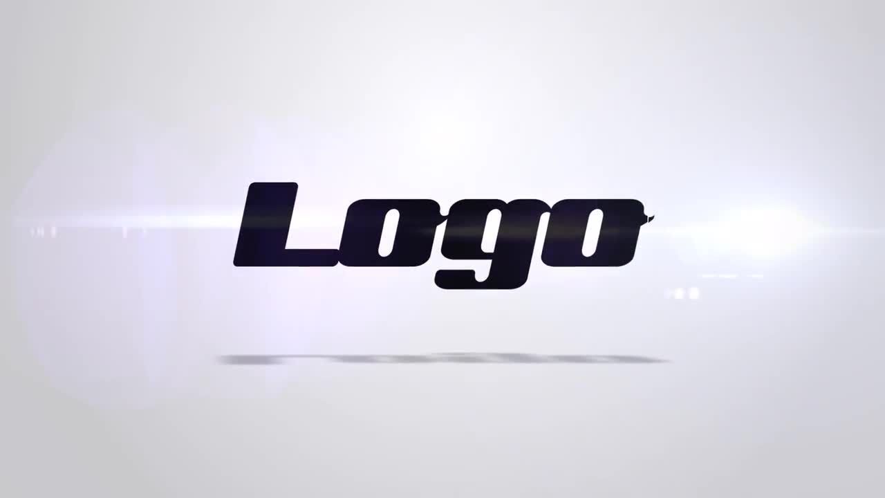 商业广告清洁徽标显示素材库精选AE模板