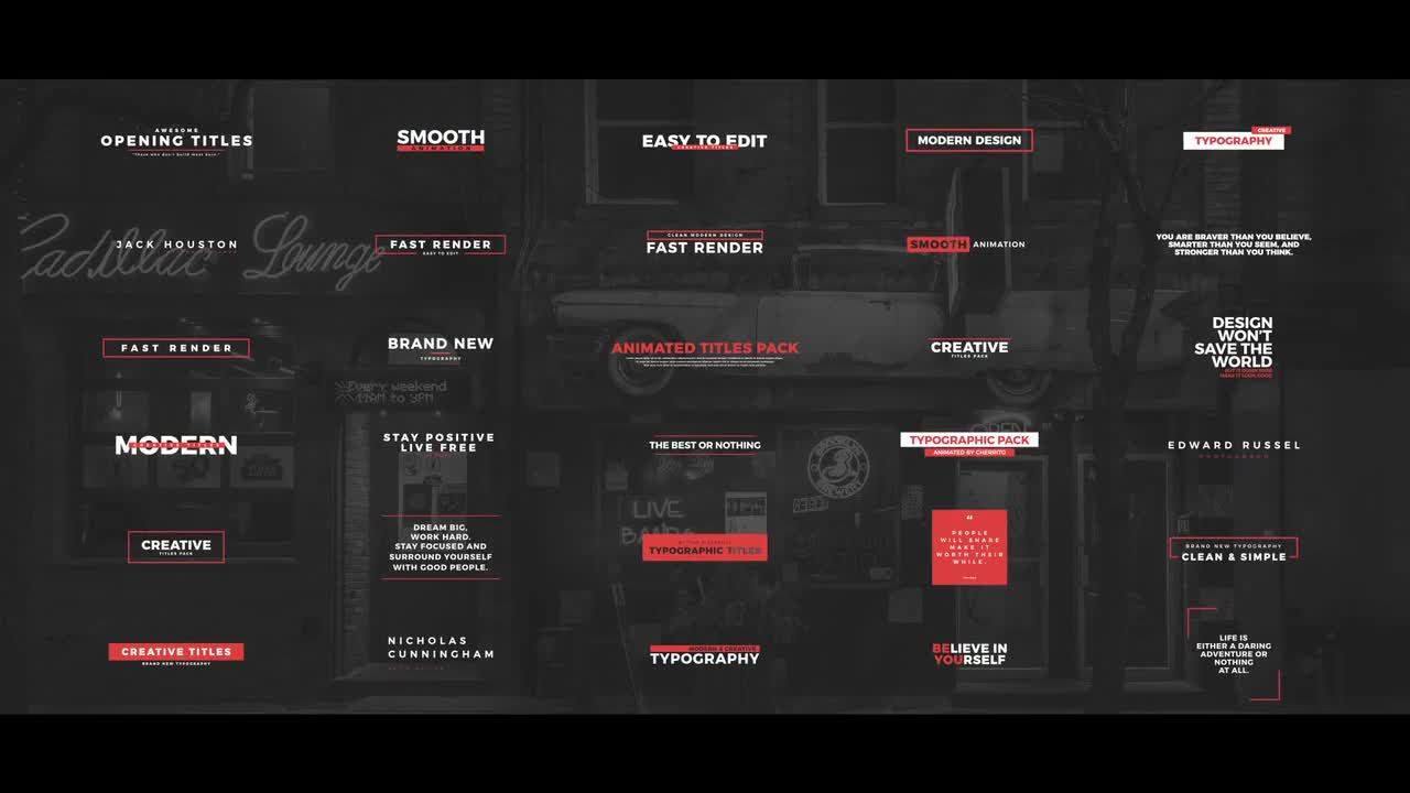 30个下三分之一企业全屏标题素材库精选AE模板