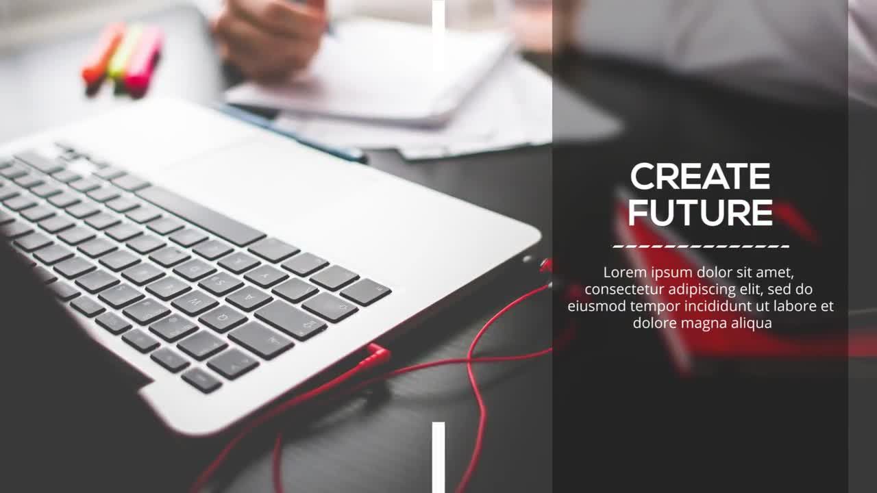 前进的行动画企业视频素材库推荐PR模板