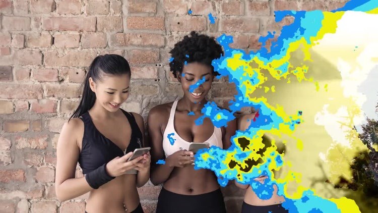 12个多彩创意的墨水过渡效果素材库精选AE模板